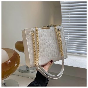 Female Handbags Chain Solid Color Messenger